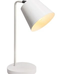 Outlet 😉 Lexi Lighting Mak Metal Desk Lamp White 🤩