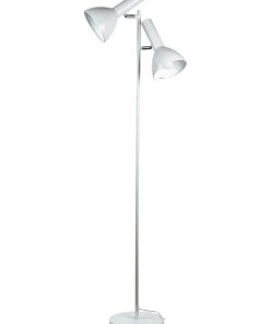 Outlet 😀 Oriel Lighting Vespa Twin Floor Lamp White ✔️