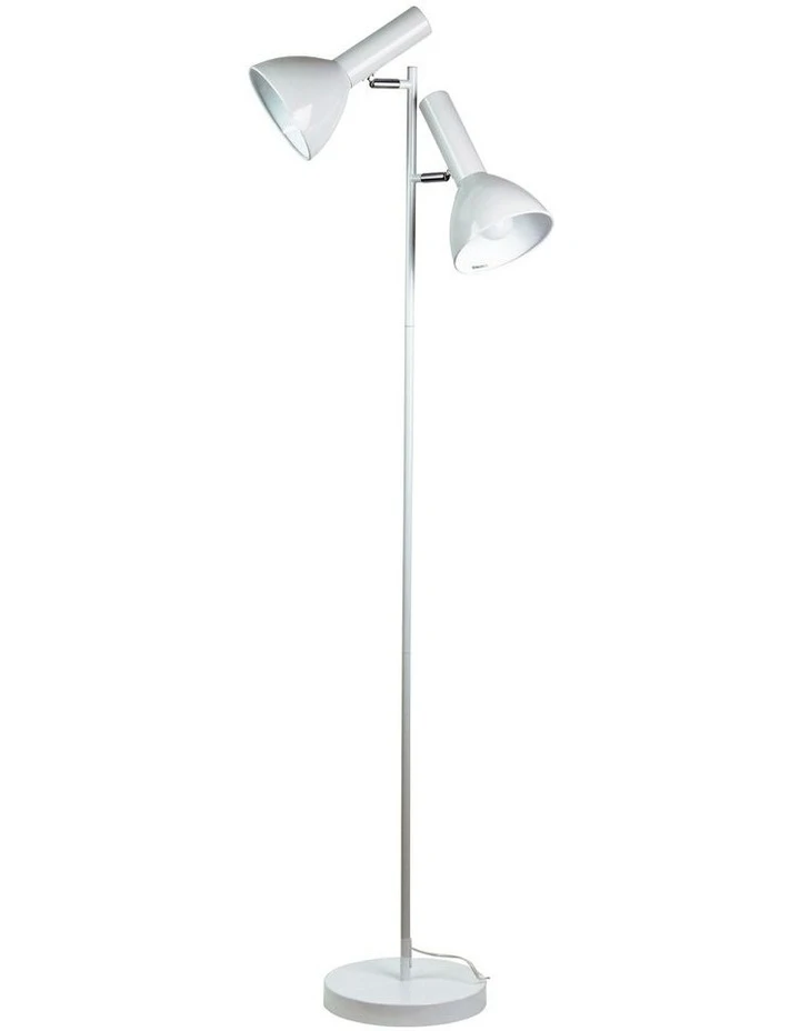 Outlet π Oriel Lighting Vespa Twin Floor Lamp White βοΈ 1 Outlet π Oriel Lighting Vespa Twin Floor Lamp White βοΈ