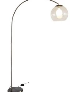 Cheapest 😀 Oriel Lighting Large Arc Floor Lamp with Acrylic Shade Antique Brass 💯