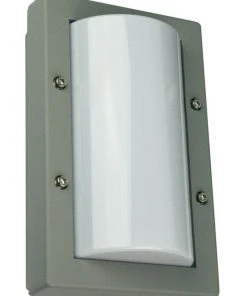 Buy 🤩 Oriel Lighting Senza Mini Exterior Bulkhead Light Silver 🛒