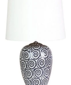 Promo ✨ Oriel Lighting Pippi Swirled Complete Table Lamp ⭐