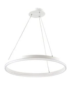 New 😀 Oriel Lighting Cronus.60 Modern LED Halo Pendant Light White 🌟
