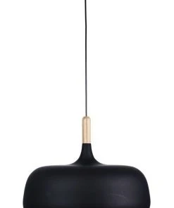 Flash Sale 😉 Oriel Lighting Malt 48cm Scandustrial Designed Pendant Black ⭐
