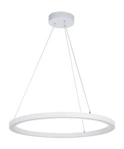 New ✔️ Oriel Lighting Nimbus 60cm LED Ring Pendant Light White ⌛