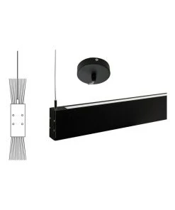 Promo 😀 Oriel Lighting Slate Contemporary LED Pendant Light Black ⌛