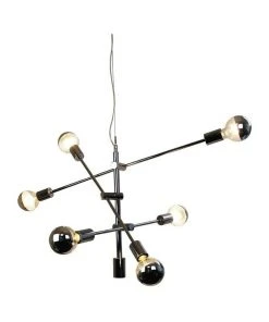 Outlet 😉 Oriel Lighting Chelsea 6 Light Pendant Light Chrome ⭐