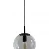 Budget ✔️ Oriel Lighting Newton Contemporary Clear Glass Pendant Light 25cm Black 🎁