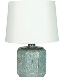 Flash Sale ⭐ Oriel Lighting Bikki Complete Table Lamp Duck-Egg Blue ⭐