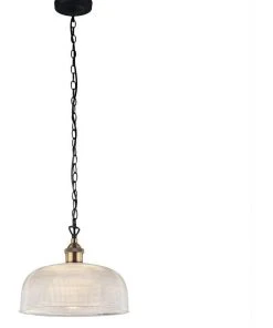 Outlet 🎉 Oriel Lighting Maison 27 Halophane Glass Pendant Light Clear ❤️