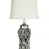 Promo 👍 Oriel Lighting Dorne Classic table lamp Antique Silver 😀