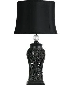 Discount ⭐ Oriel Lighting Dorne Classic table lamp Antique Black 🥰