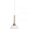 Hot Sale ⭐ Oriel Lighting Malt 22cm Scandustrial Designed Pendant White ⌛
