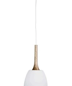 Hot Sale ⭐ Oriel Lighting Malt 22cm Scandustrial Designed Pendant White ⌛