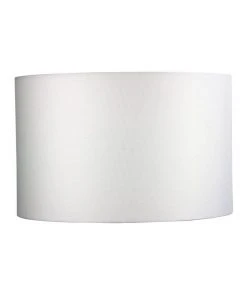 Wholesale 😀 Oriel Lighting 40cm Off-White Open-Weave Fabric Drum Shade ⭐