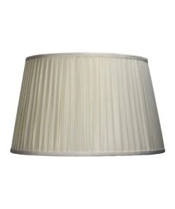 Flash Sale 🎁 Oriel Lighting 43cm French Pleat Floor Lamp Shade - Off White ✔️