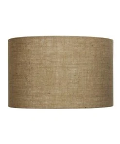 Coupon 😉 Oriel Lighting 40cm Lamp Drum Shade - Hessian 🥰