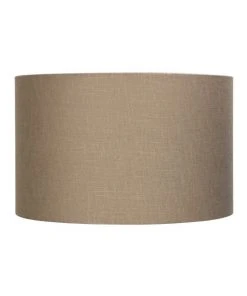 Coupon ✨ Oriel Lighting 40cm Lamp Drum Shade - Coffee Burlap 🔥