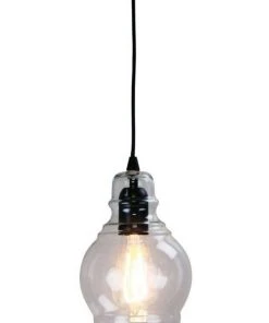 Outlet 👏 Oriel Lighting Auburn.3 Clear Glass Single Pendant ⌛
