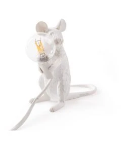 Top 10 ❤️ Seletti Mouse Lamp Sitting - White ⭐