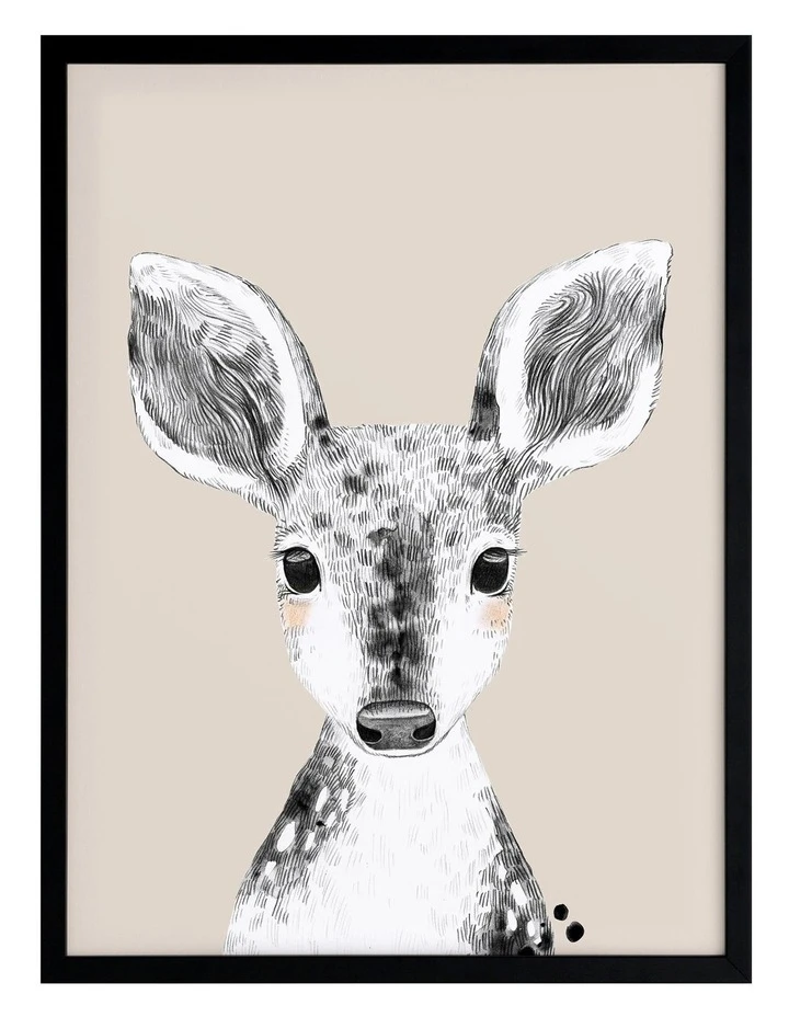 Cheapest π Urban Road Doe A Deer Print Black Frame π 1 Cheapest π Urban Road Doe A Deer Print Black Frame π