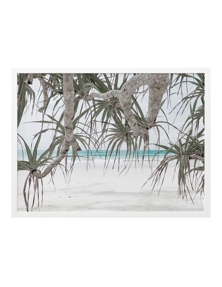 Discount ❤️ Urban Road Pandanus II Print White Frame 🧨 1 Discount ❤️ Urban Road Pandanus II Print White Frame 🧨
