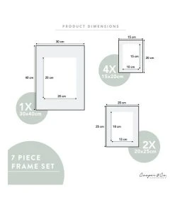 Buy ❤️ Cooper & Co Instant Gallery Wall 7 Piece Frame Set Black 💯 -Deals Home Décor Store 811975420 6 1 720x928