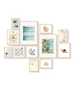 Deals 💯 Cooper & Co Instant Gallery Wall 12 Piece Frame Set Oak ✨