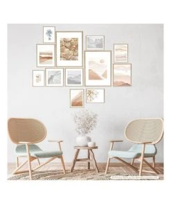 Deals 💯 Cooper & Co Instant Gallery Wall 12 Piece Frame Set Oak ✨ -Deals Home Décor Store 811975600 3 1 720x928