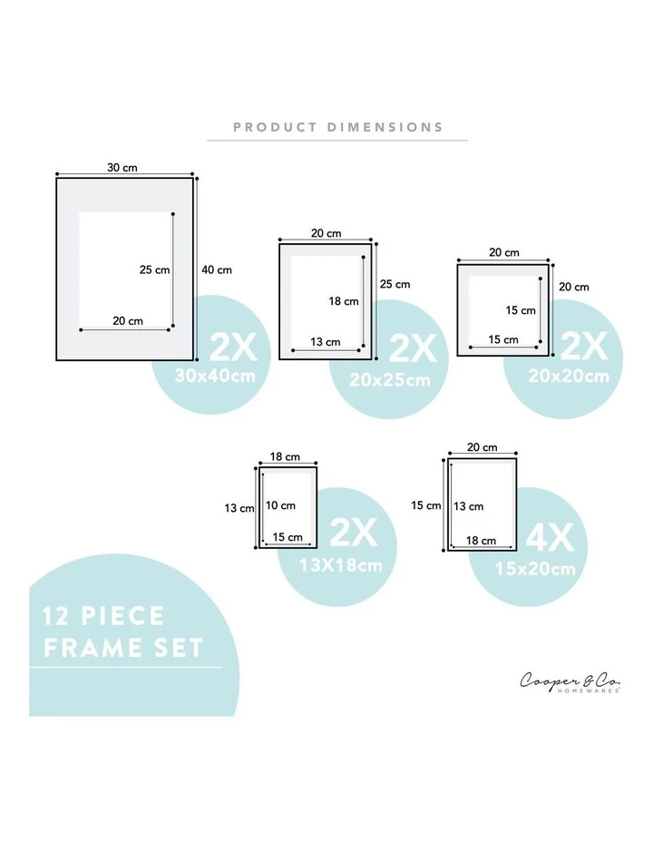 Deals ✨ Cooper & Co Instant Gallery Wall 12 Piece Frame Set White ⭐ 6 Deals ✨ Cooper & Co Instant Gallery Wall 12 Piece Frame Set White ⭐ - Image 6