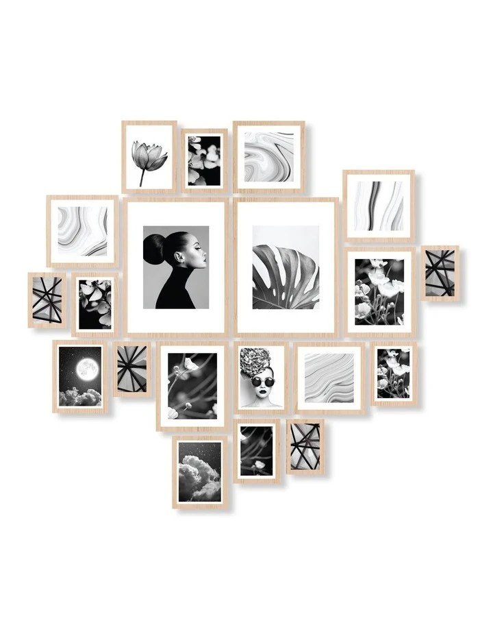 Buy π Cooper & Co Instant Gallery Wall 20 Piece Frame Set Oak π 1 Buy π Cooper & Co Instant Gallery Wall 20 Piece Frame Set Oak π