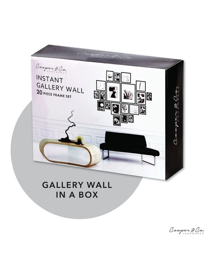 Buy π Cooper & Co Instant Gallery Wall 20 Piece Frame Set Oak π 2 Buy π Cooper & Co Instant Gallery Wall 20 Piece Frame Set Oak π - Image 2