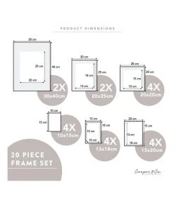 Buy π Cooper & Co Instant Gallery Wall 20 Piece Frame Set Oak π 11 Buy π Cooper & Co Instant Gallery Wall 20 Piece Frame Set Oak π -Deals Home DΓ©cor Store 811975870 6 1 720x928
