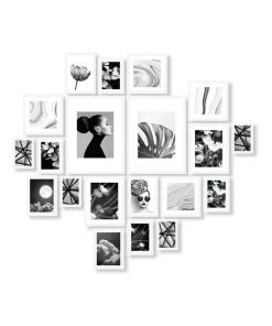 Flash Sale 🤩 Generic Instant Gallery Wall 20 Piece Frame Set White ⭐