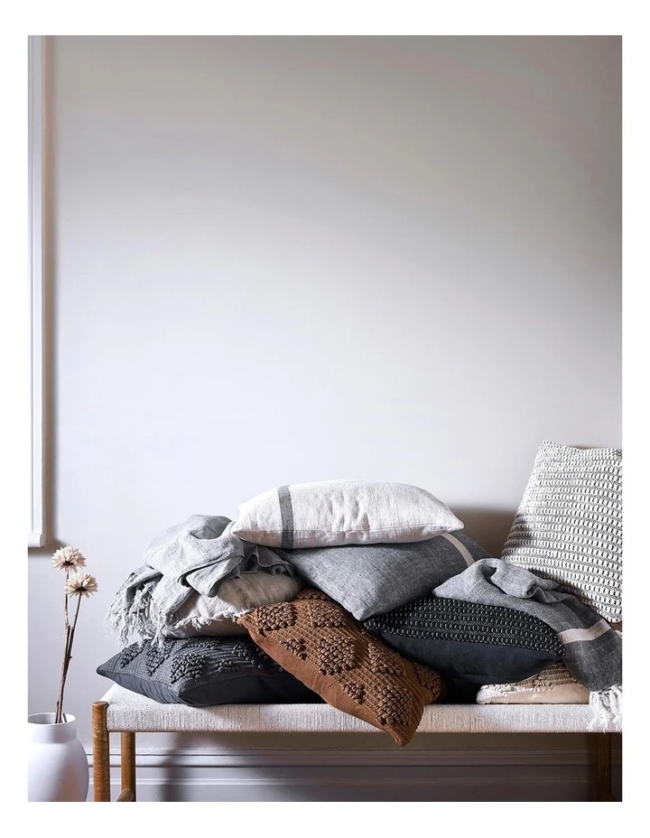 Discount ⭐ Aura Home Herringbone Rectangle Cushion in Charcoal 🧨 3 Discount ⭐ Aura Home Herringbone Rectangle Cushion in Charcoal 🧨 - Image 3