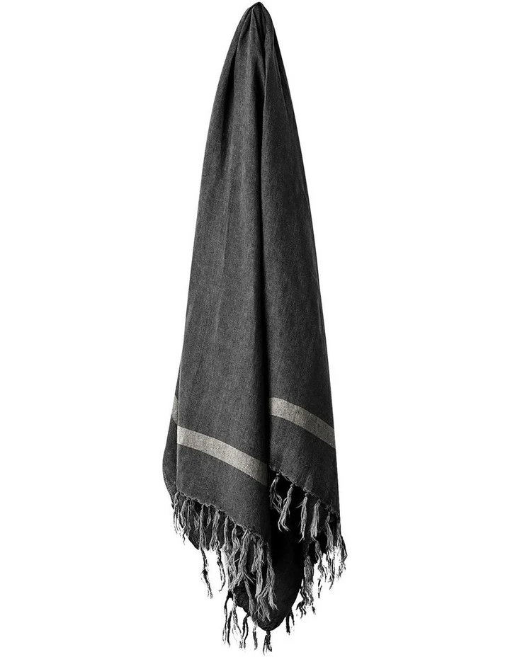 Promo 🧨 Aura Home Herringbone Throw in Charcoal ⌛ 1 Promo 🧨 Aura Home Herringbone Throw in Charcoal ⌛