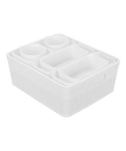 Cheap ⭐ BOX SWEDEN 10pc Ivy Weave Basket Home Organisation Set Storage Container Assort. ❤️ -Deals Home Décor Store 814098520 6 720x928
