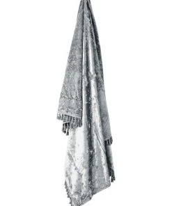 Budget π Grace by Linen House Teramo Throw Silverstone π