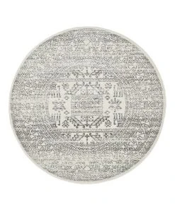 Outlet 🥰 Rug Culture Chrome Addison Silver Round Rug 😉