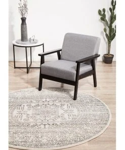 Outlet 🥰 Rug Culture Chrome Addison Silver Round Rug 😉 -Deals Home Décor Store 815152780 3 720x928