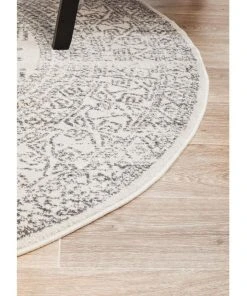 Outlet 🥰 Rug Culture Chrome Addison Silver Round Rug 😉 -Deals Home Décor Store 815152780 5 720x928