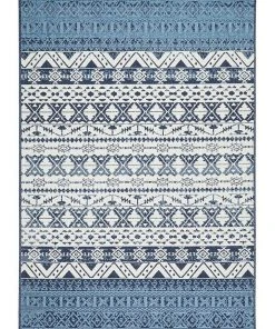 Outlet 🤩 Rug Culture Seaside 3333 White Blue Rug 🔔