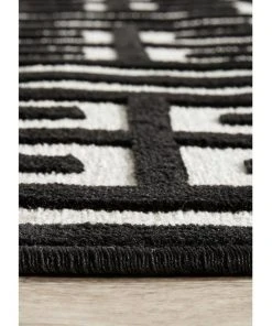 Budget ✨ Rug Culture York Brenda Black & Gold Rug ❤️ -Deals Home Décor Store 815157550 7 720x928