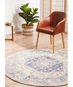Buy ✨ Rug Culture Mayfair Lorissa Blue Round Rug ❤️ -Deals Home Décor Store 815158360 2 720x928