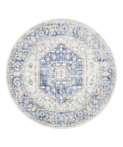 Buy ✨ Rug Culture Mayfair Lorissa Blue Round Rug ❤️ -Deals Home Décor Store 815158360 4 720x928