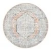 Discount ✔️ Rug Culture Mayfair Lorissa Peach Round Rug ✔️