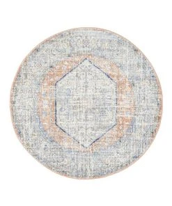 Discount ✔️ Rug Culture Mayfair Lorissa Peach Round Rug ✔️ -Deals Home Décor Store 815158540 4 720x928