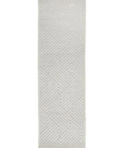 Hot Sale ⭐ Rug Culture York Cindy Natural White Runner Rug ❤️