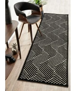 Promo ❤️ Rug Culture York Cindy Black & Gold Rug 😉 -Deals Home Décor Store 815159080 4 720x928