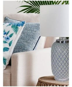 Cheapest ✔️ Madras Link Pineapple Blue Lamp & Shade ❤️ -Deals Home Décor Store 816218290 3 720x928